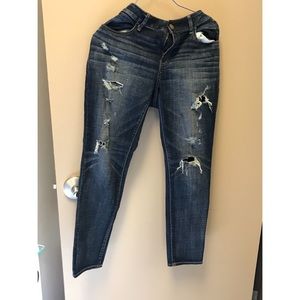 AE “jegging super stretch” jeans dark wash